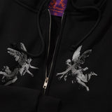 Angel Zip-Thru Pullover Hood, Black