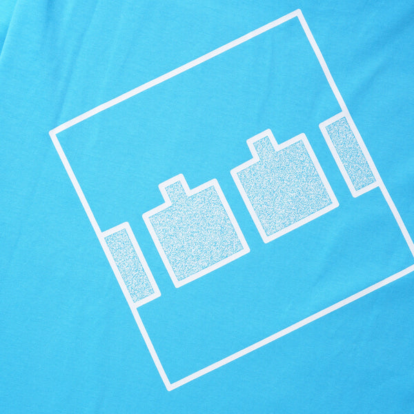 The Trilogy Tapes Block Noise 45 3 L/S Tee, Blue