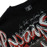 Waza Panelled Tee, Grey / Black