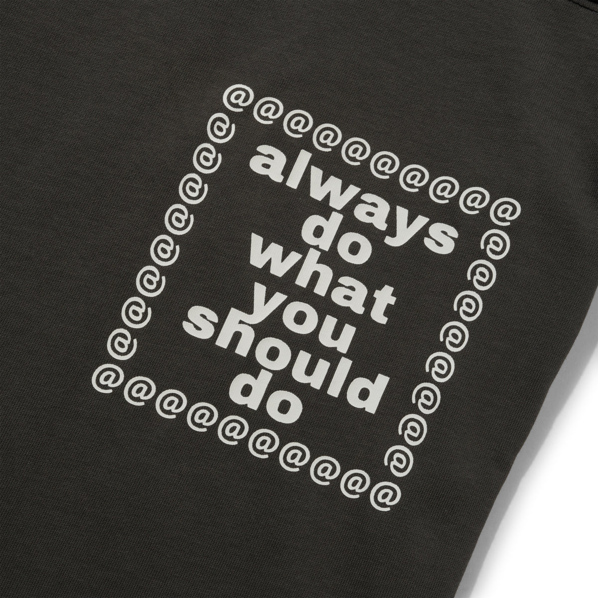 Waza Panelled Tee, Grey / Black
