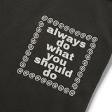 Waza Panelled Tee, Grey / Black