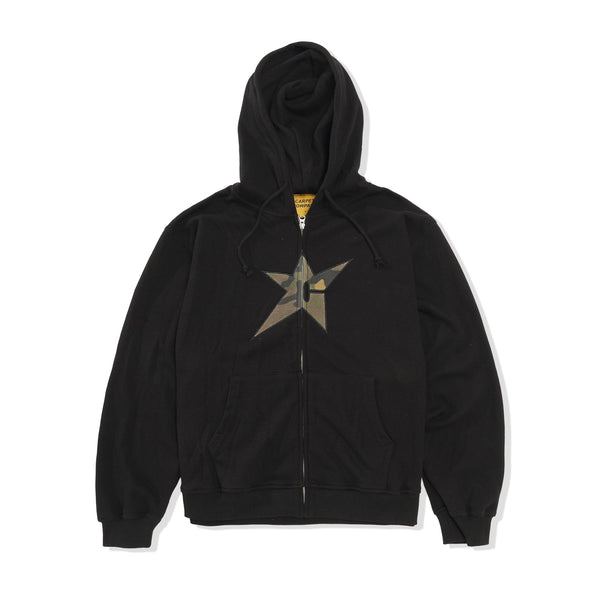 Carpet Company C-Star Thermal Zip-Thru Hood, Black