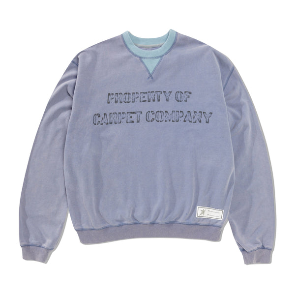 Carpet Company Carpet Property Crewneck, Blue