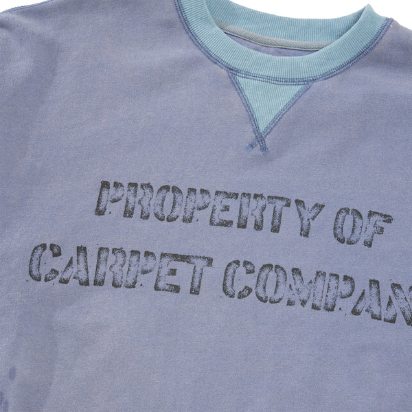Carpet Company Carpet Property Crewneck, Blue