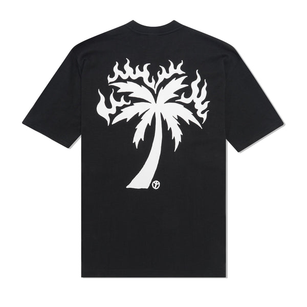 Babylon Burning Palm Tee, Black