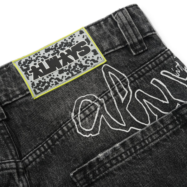 Always Do What You Should Do Waza Jeans, Washed Black