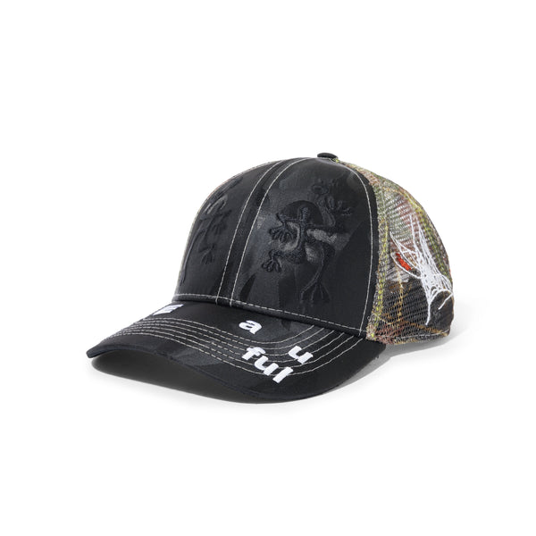 b.Eautiful Biyu Trucker Hat, Satin Black Camo