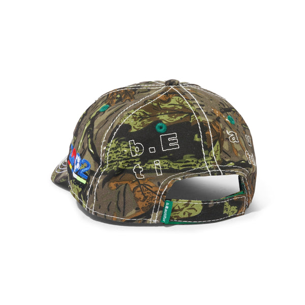 b.Eautiful 2002 6 Panel Hat, Camo / White