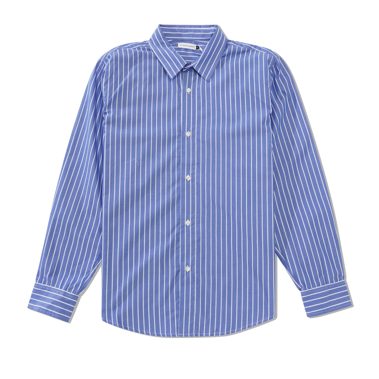 Logo Striped Shirt, Blue