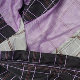 Checked Vondel Jacket, Charcoal / Viola
