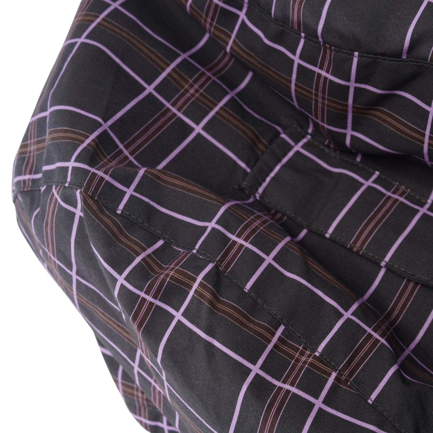 Checked Vondel Jacket, Charcoal / Viola