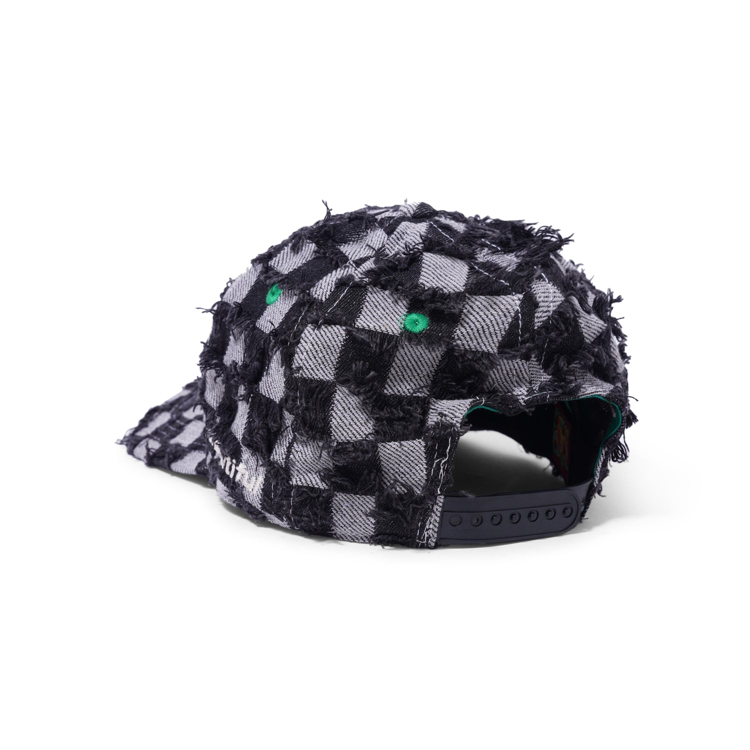 b.E Hat, Black Checker Denim