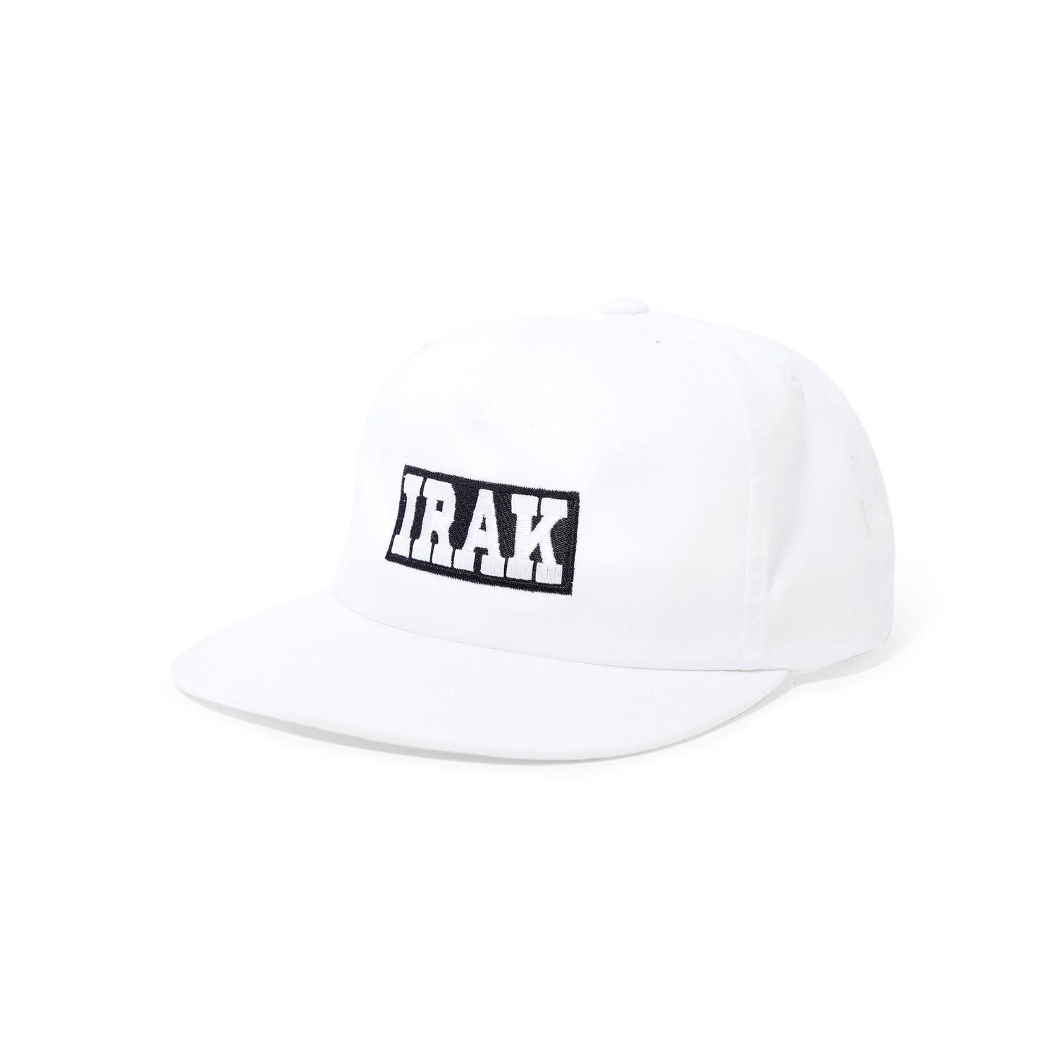 IRAK Reverse Logo Snapback Hat, White