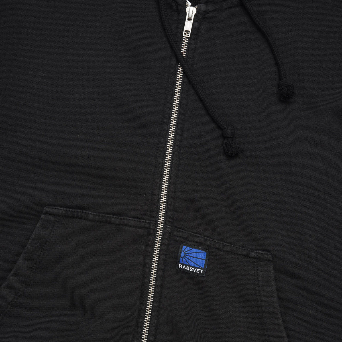 Zip Pullover Hood, Black