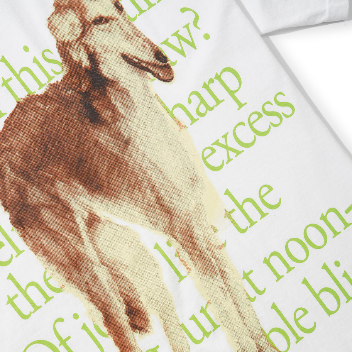 Poem Dog Tee, White