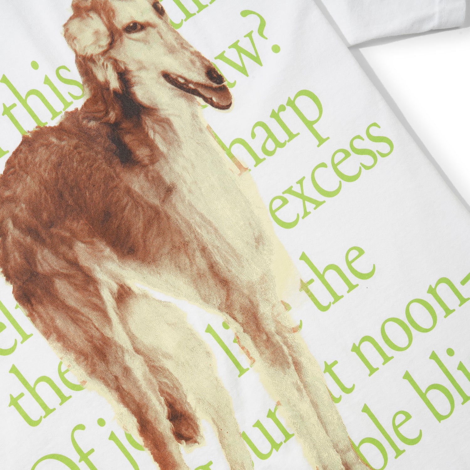 Poem Dog Tee, White