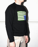 C-Star Flag Woven Sweater, Black