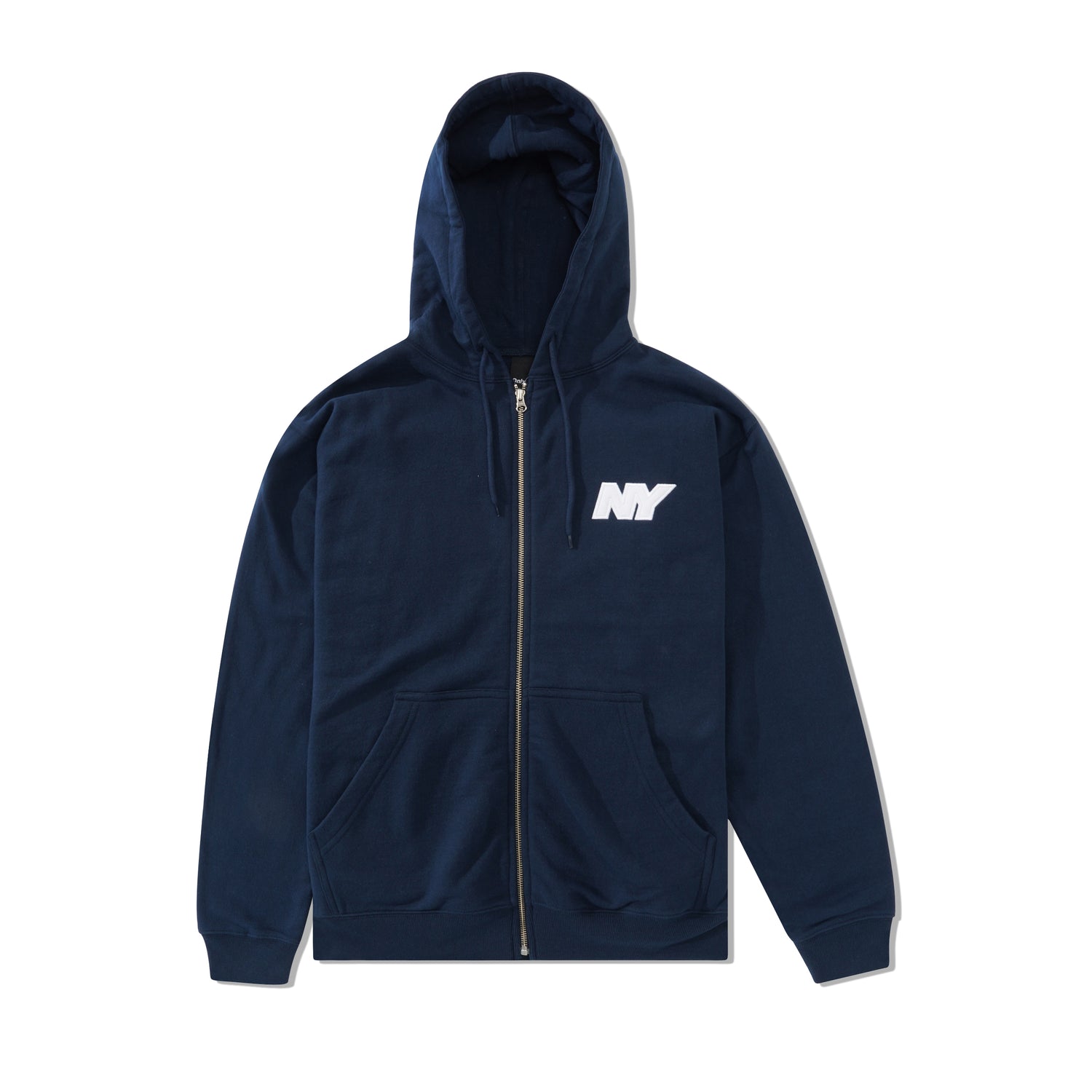 NY Speed Logo Zip Hood, Navy