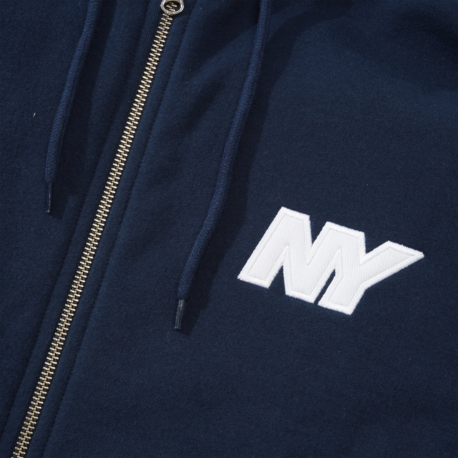 NY Speed Logo Zip Hood, Navy