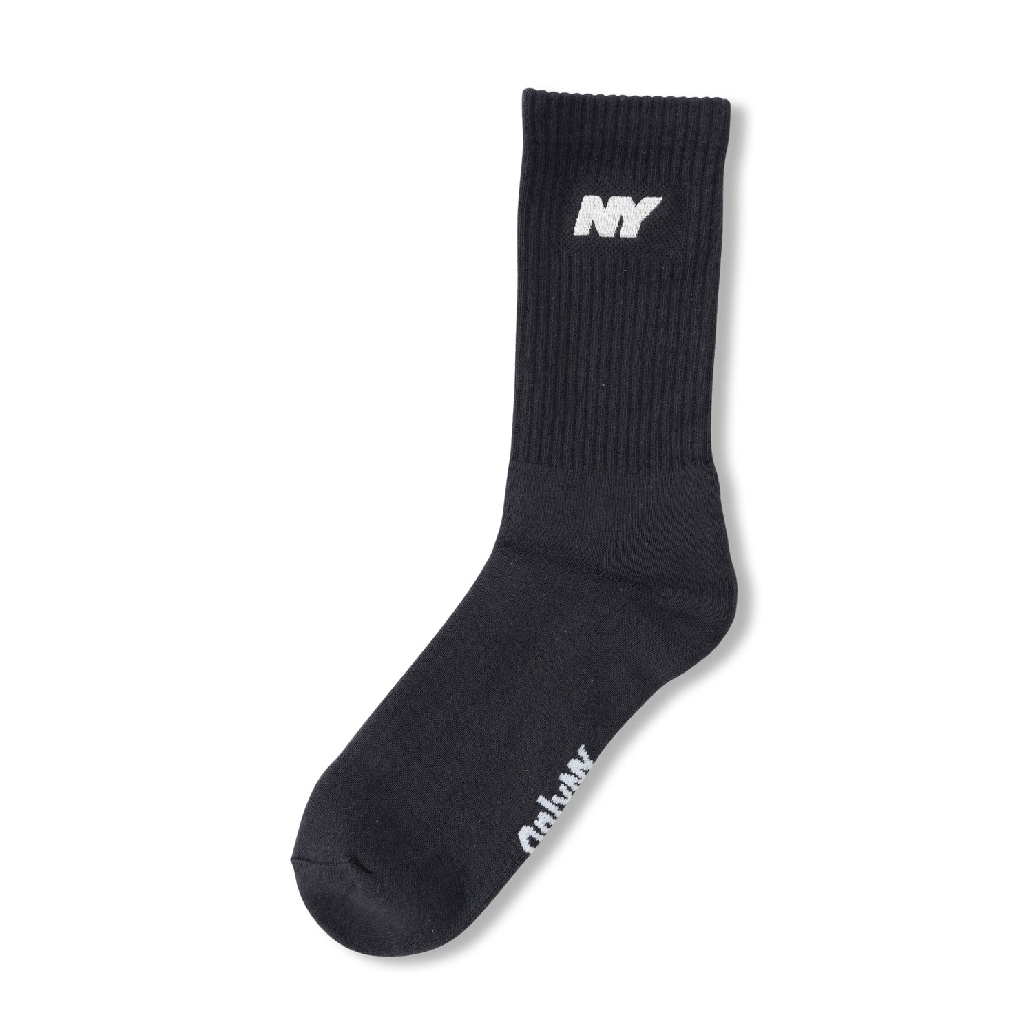 NY Speed Logo Socks, Black / White