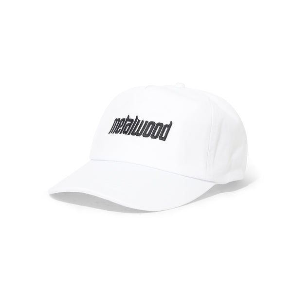 Metalwood Metal Logo 5-Panel Hat, White