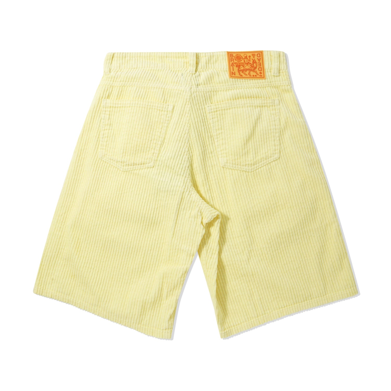 Women's Corduroy Whale Shorts, Lemon