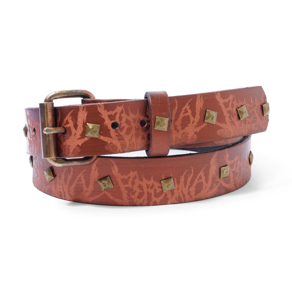 Personal Handmade Leather Belt, Bronze