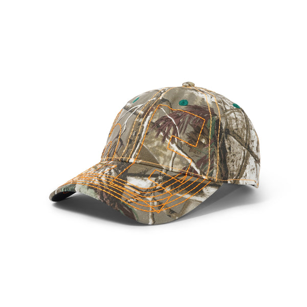 b.Eautiful Vapor 6 Panel, Brown Real Camo / Orange