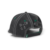 Vapor 6 Panel Hat, Off-Black / White