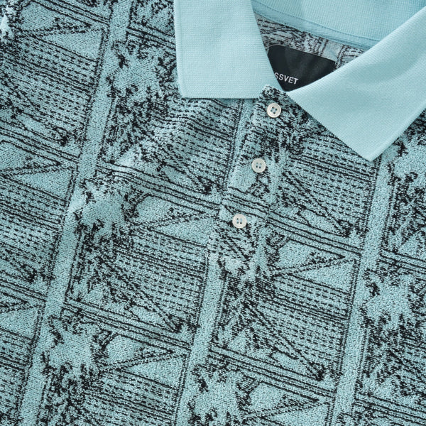 Rassvet Miami Terry Polo Knit, Light Blue