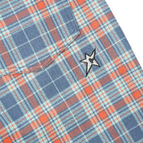 C-Star Plaid Denim Pants, Baby Blue