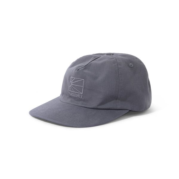 Rassvet Logo 5-Panel Woven Hat, Dark Grey