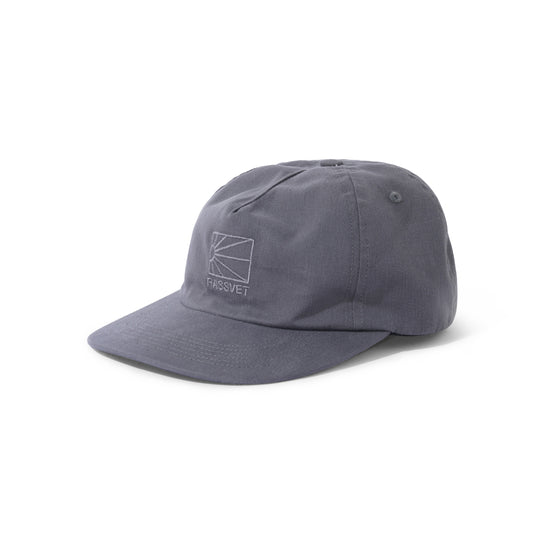 Logo 5-Panel Woven Hat, Dark Grey