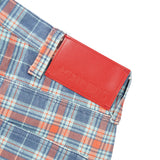 C-Star Plaid Denim Pants, Baby Blue