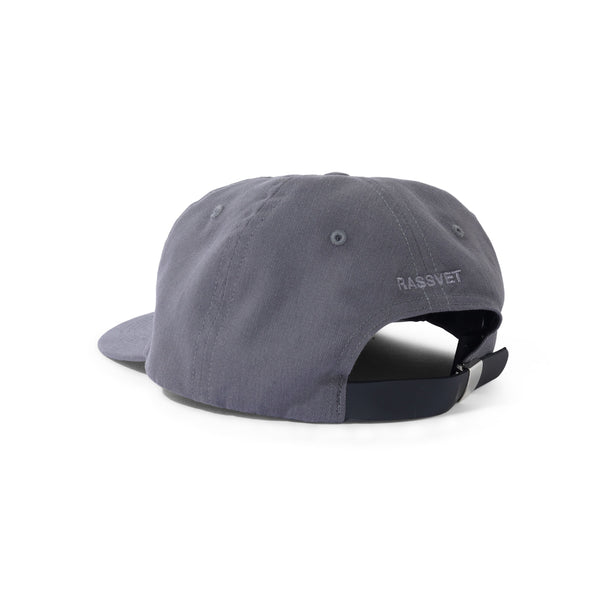 Rassvet Logo 5-Panel Woven Hat, Dark Grey