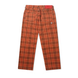C-Star Plaid Denim Pants, Brown