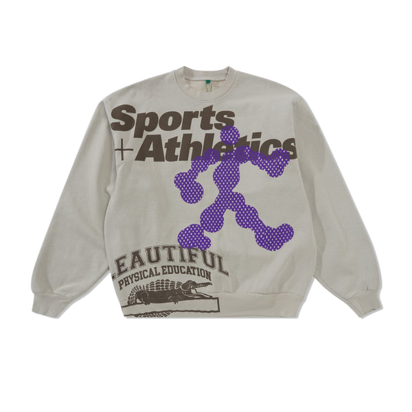 b.Eautiful Active Crewneck Sweatshirt, Cement
