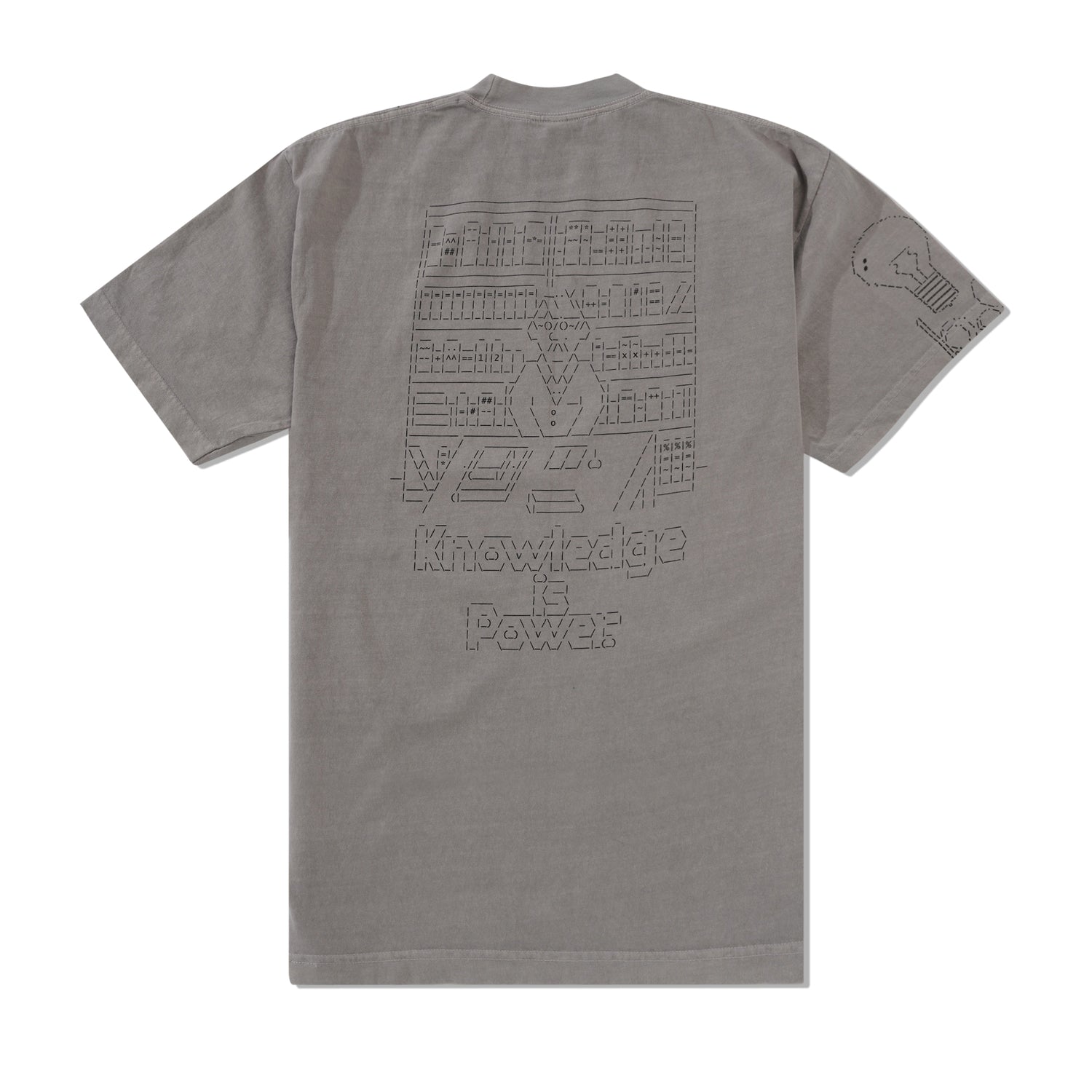 Writing Tee, Dark Silver
