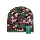 b.e Camo Beanie, Purple / Green