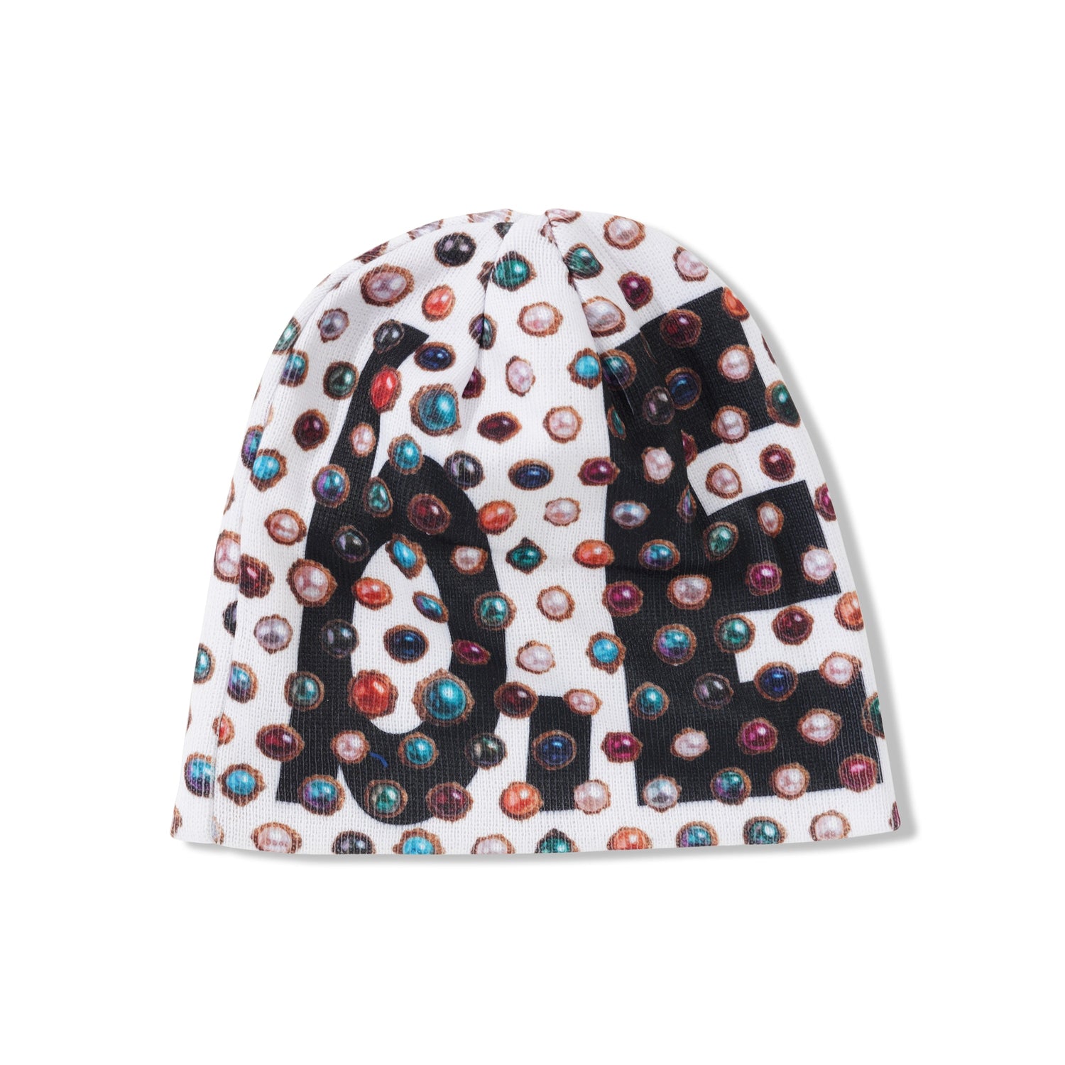 Jewel Beanie, White / Black