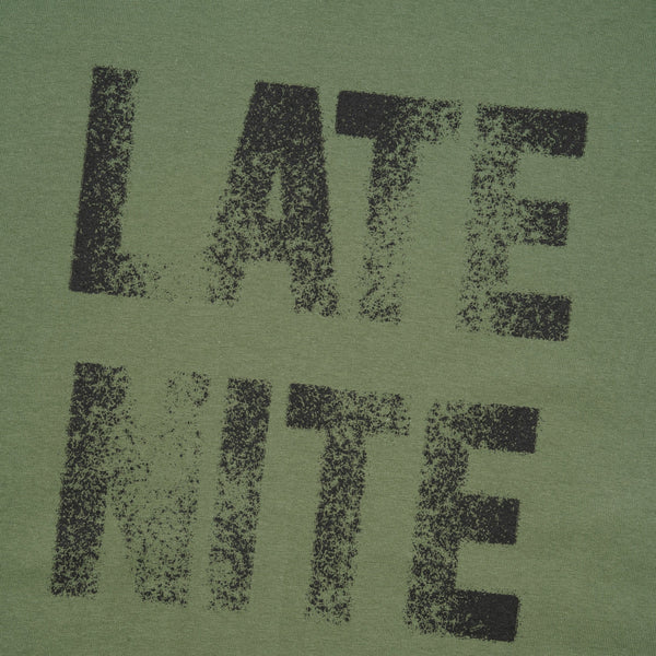 Late Nite Stars College Letter Tee, Army