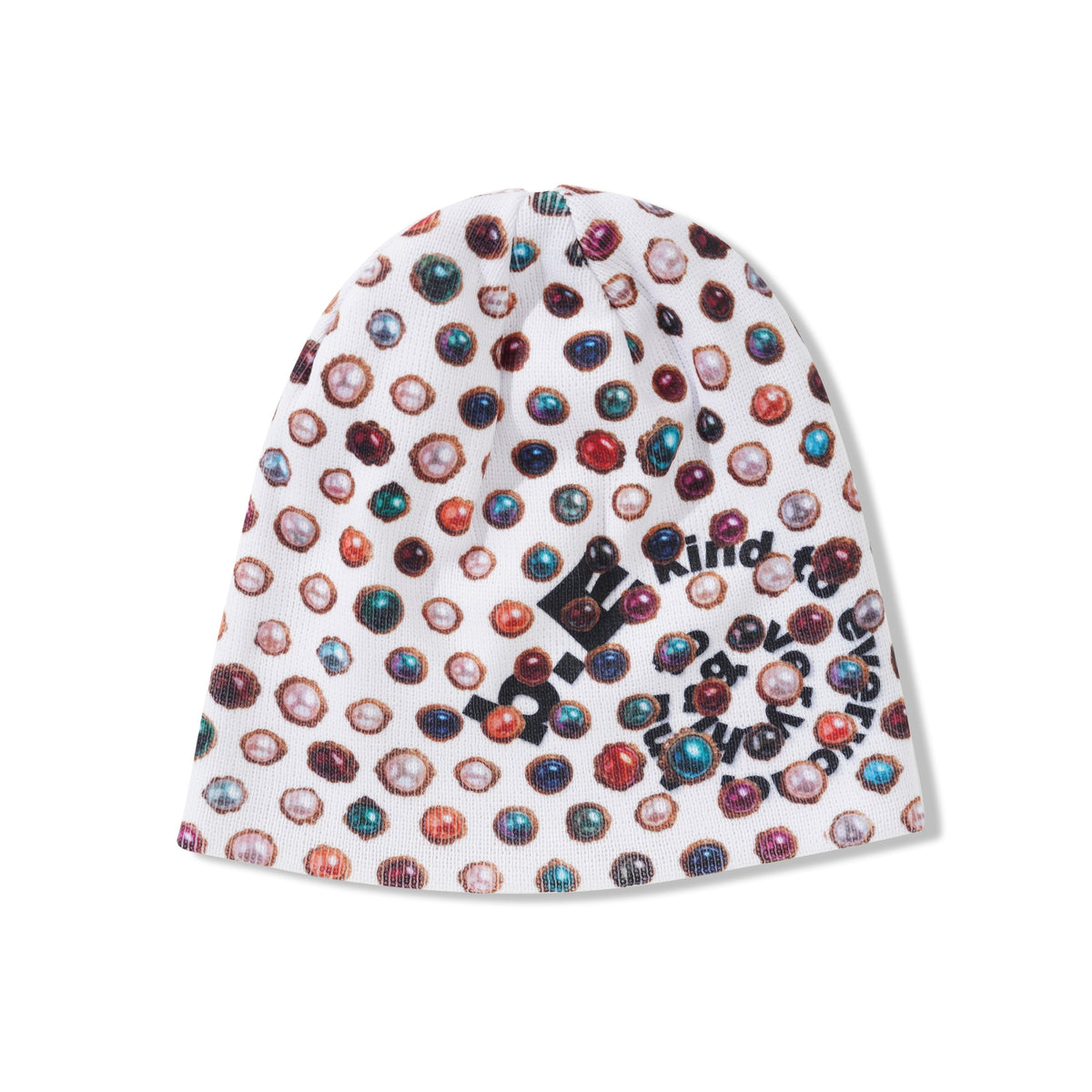 Jewel Beanie, White / Black