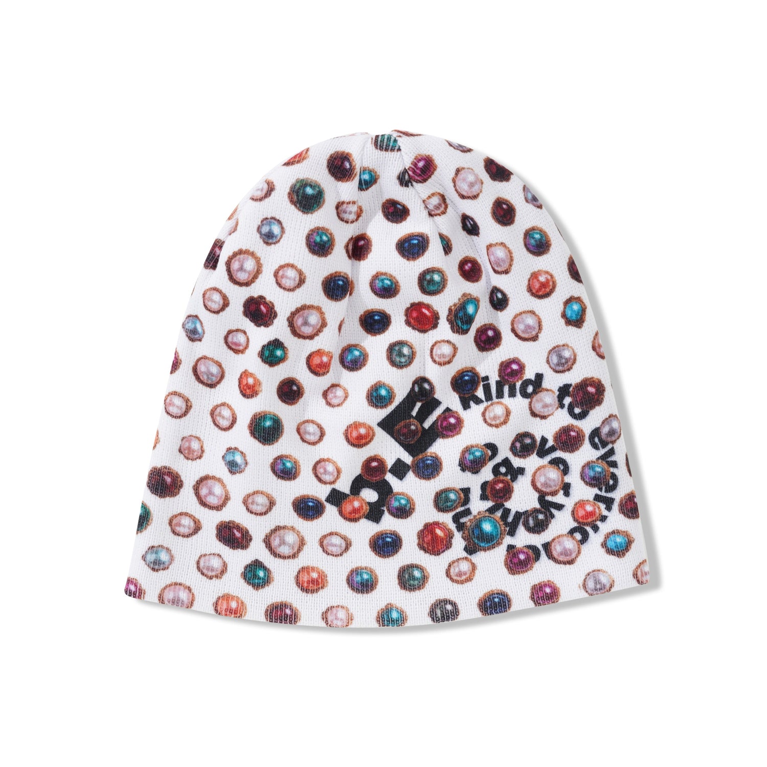 Jewel Beanie, White / Black