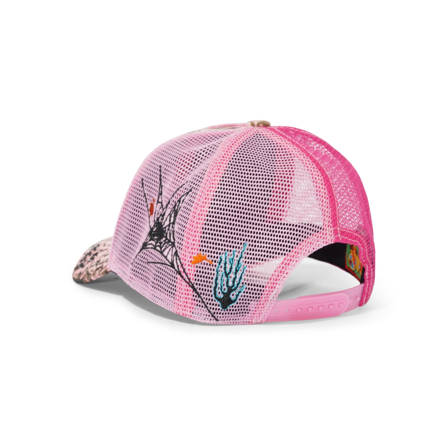 Biyu Trucker Hat, Pink Plush / Pink Camo