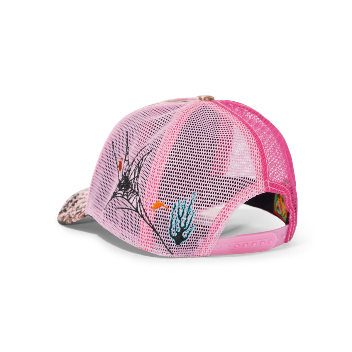 Biyu Trucker Hat, Pink Plush / Pink Camo