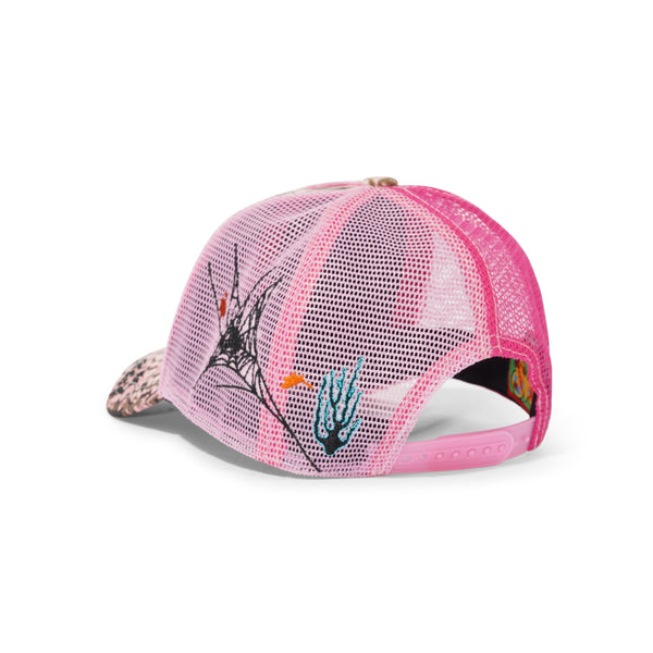 b.Eautiful Biyu Trucker Hat, Pink Plush / Pink Camo