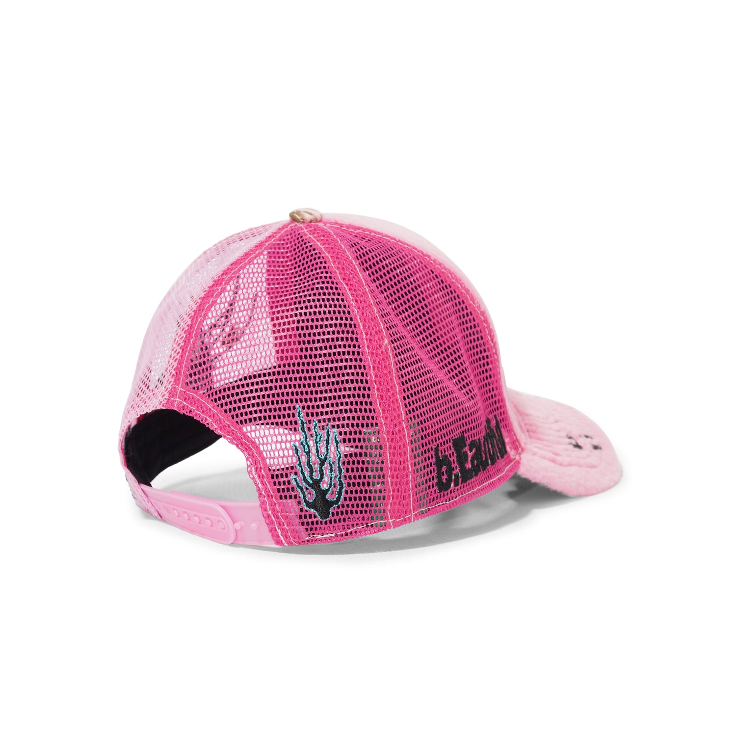 Biyu Trucker Hat, Pink Plush / Pink Camo