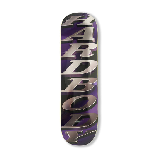 Stacked logo Deck, Purple Foil