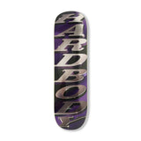 Stacked logo Deck, Purple Foil