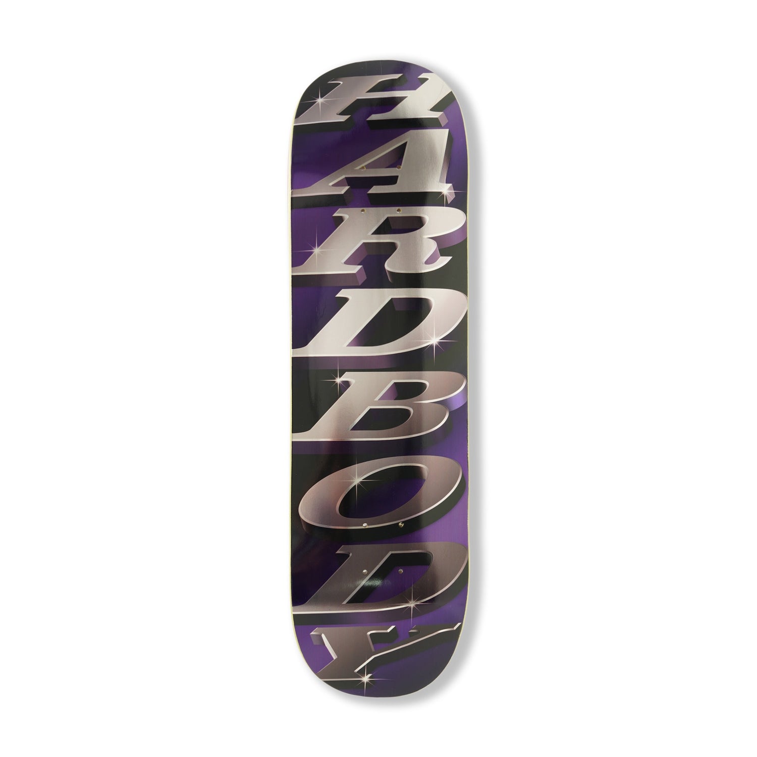 Stacked logo Deck, Purple Foil